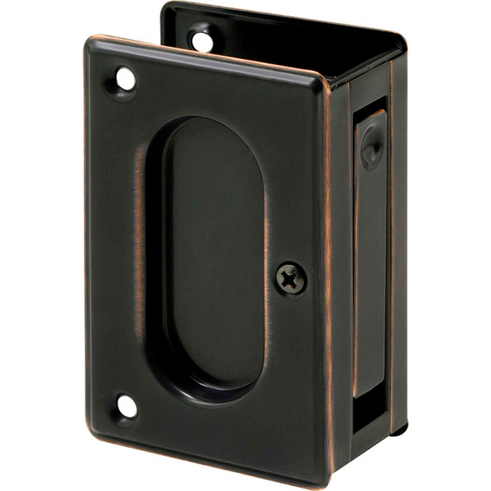 Prime-Line Products B2234120 3.75 in. Pocket Door Passage Pull, Classic Bronze