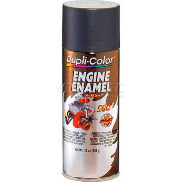 B659135 Dupli-Color Engine Enamel with Ceramic Cast Coat - Iron - 12 oz - Aerosol - DE1651 - Pack of 6 - Gray