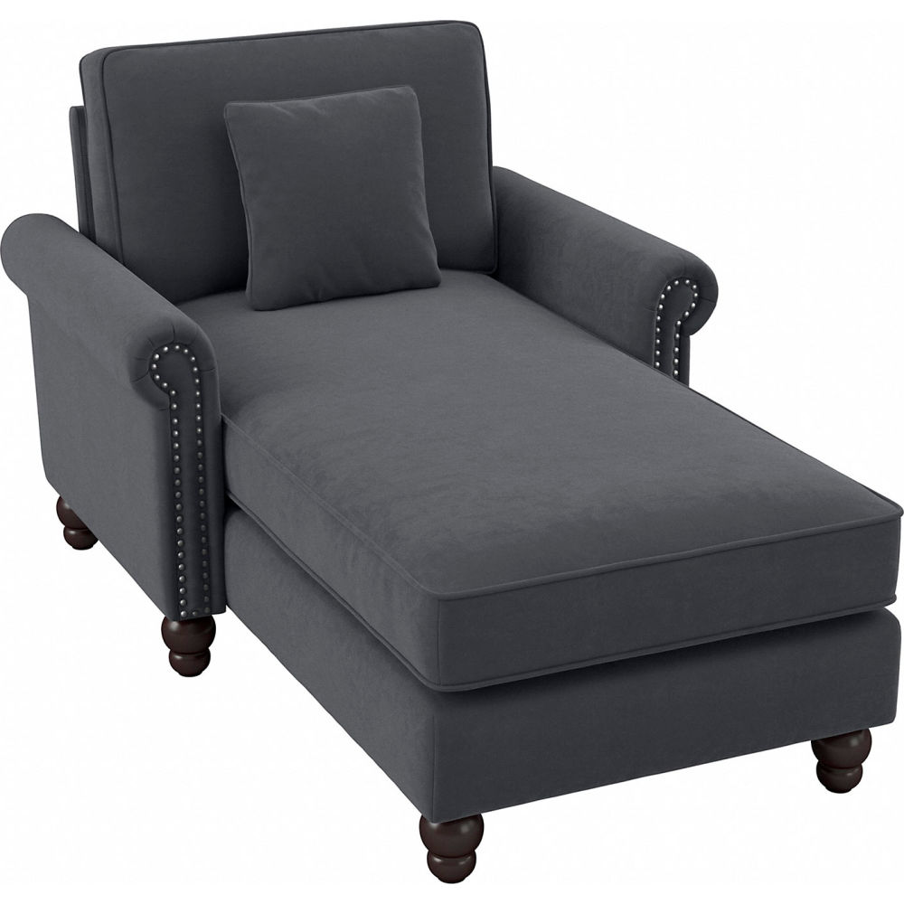 Picture of Bush Industries B3133601 Business Furniture Coventry Chaise Lounge with Arms - 41.50 x 62-0.18 x 35.75 in. - Dark Gray