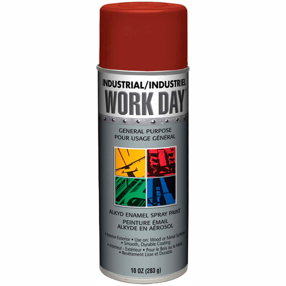 B37397 Work Day Enamel Paint Primer, Red - Case of 12