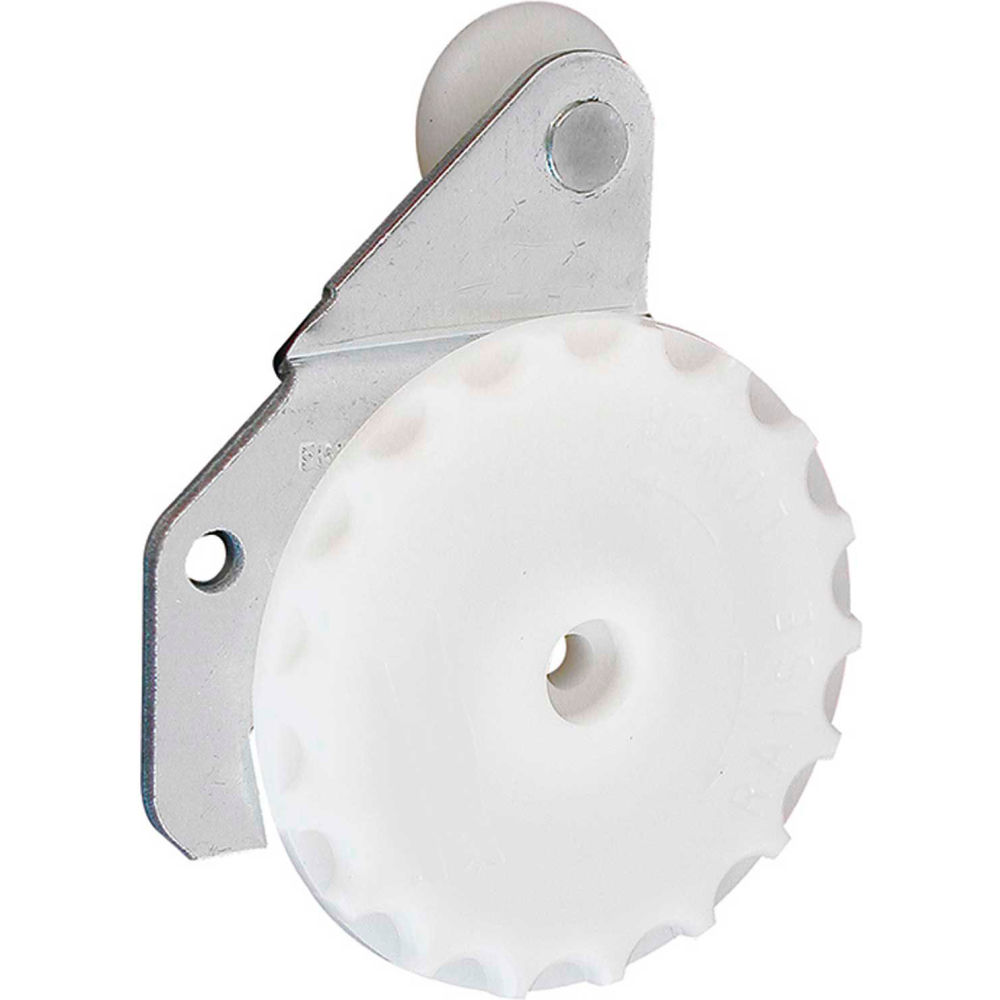 Prime-Line Products B2234966 0.13 in. Offset 0.75 in. Nylon Dial Action Closet Door Hanger, Multi Color - Pack of 2