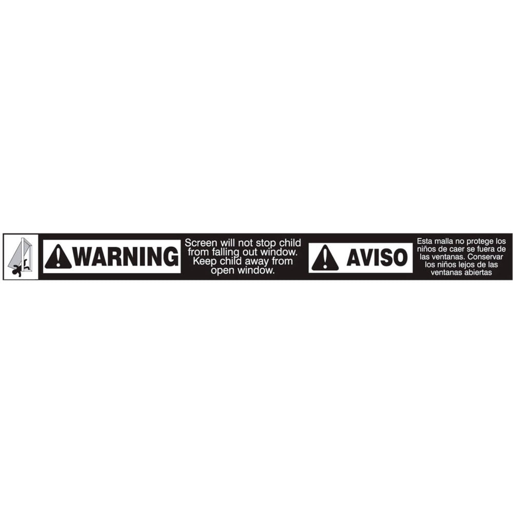 Prime-Line Products B2083561 Screen Warning Labels - Pack of 100
