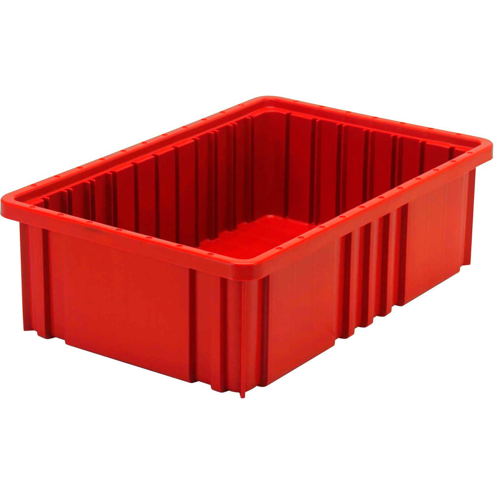 B2777143 Dividable Grid Container - 16.50 x 10.87 x 5 in. - Red - Polyprolylene - Pack of 12