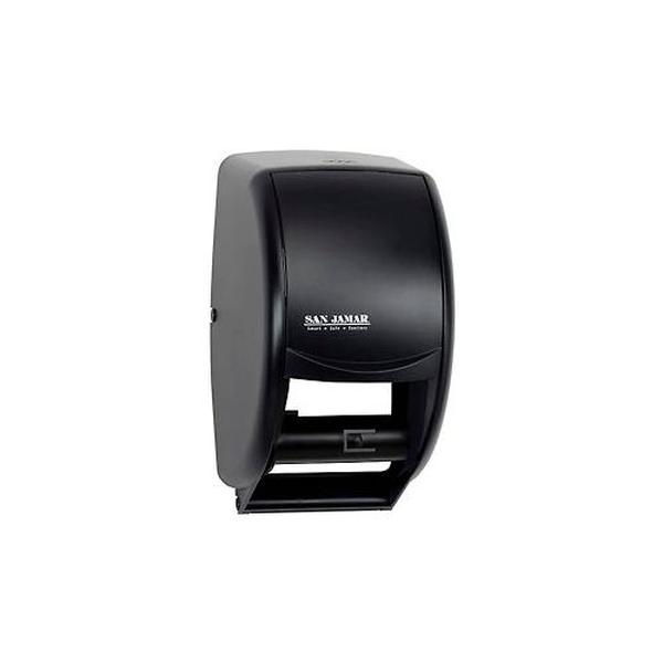 Picture of Carlisle Sanitary Maintenance B364323 San Jamar Duett Standard Tissue Dispenser&#44; Classic Transparent Black Pearl