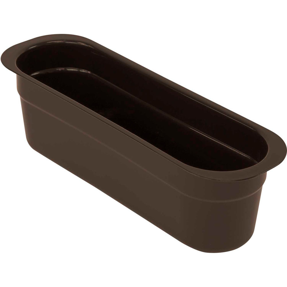 B2956022 14.18 x 4.43 x 4.13 in. Polypropylene Nesting Cutlery Box, Brown - Case of 12