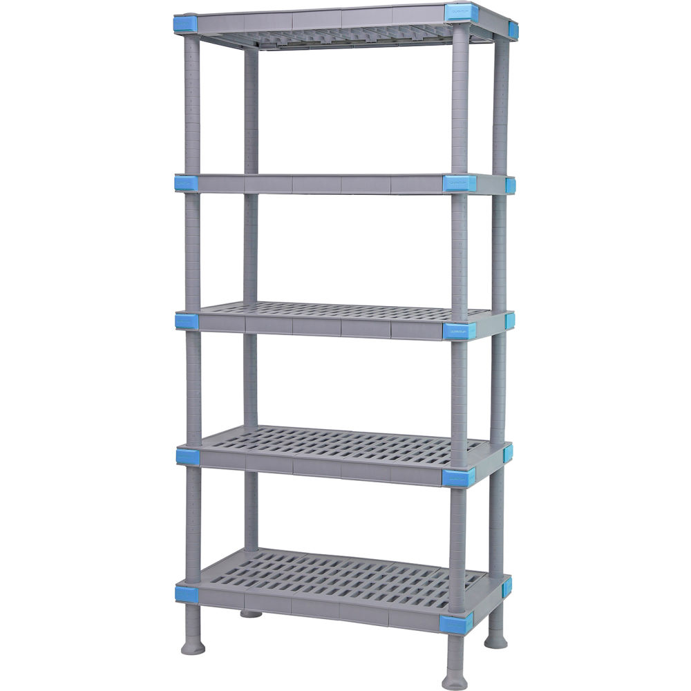B3121660 54 x 18 x 74 in. 5 Open Grid Shelves Dunnage Stand Shelving Unit