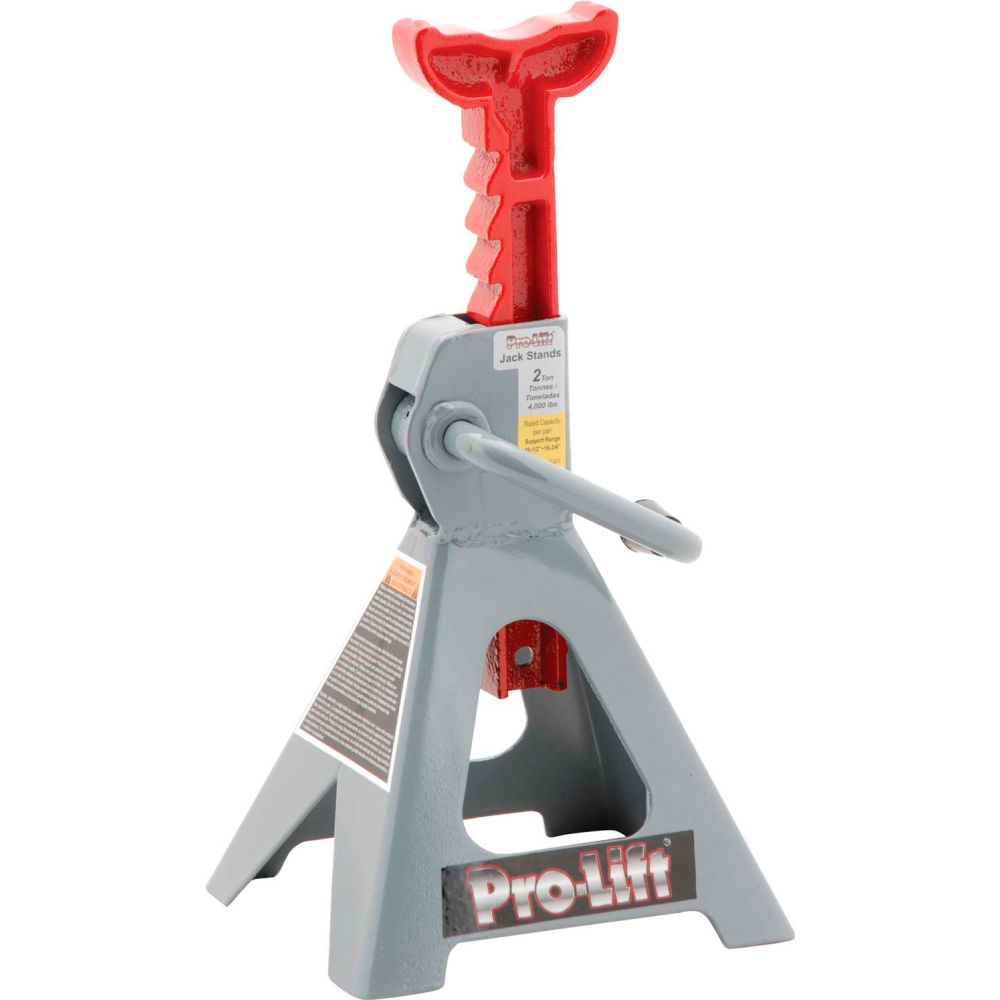 Pro-Lift Double Pin Jack Stand - Gray, 2 Ton Capacity, 1 Pack (T-6902D)