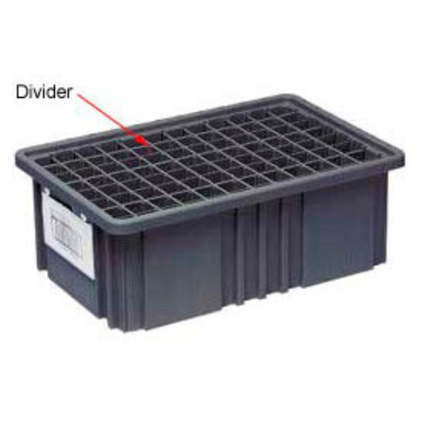 334225 Conductive Dividable Grid Container Short Divider - DS92080CO - Pack of 6