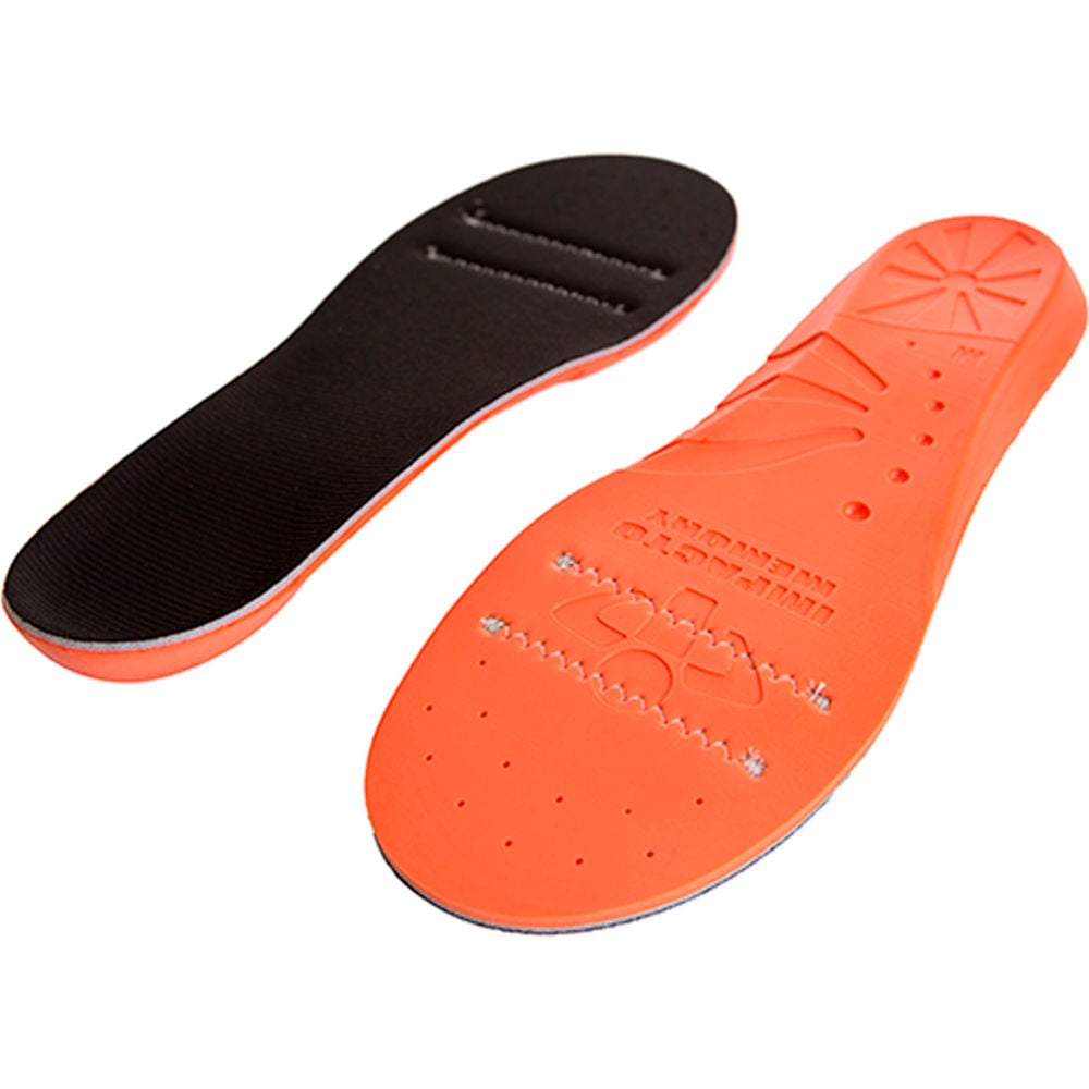 B2692069 Memesd Memory Foam Anti-Fatigue Insoles, Orange - Size 6-7
