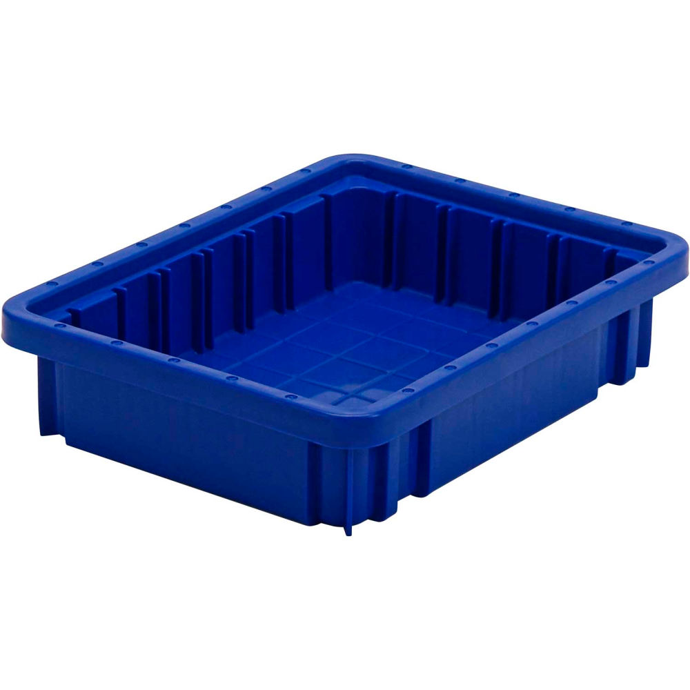 B2777138 Dividable Grid Container - 10.87 x 8.25 x 2.50 in. - Blue - Polyprolylene - Pack of 20 -  Quantum Storage Systems