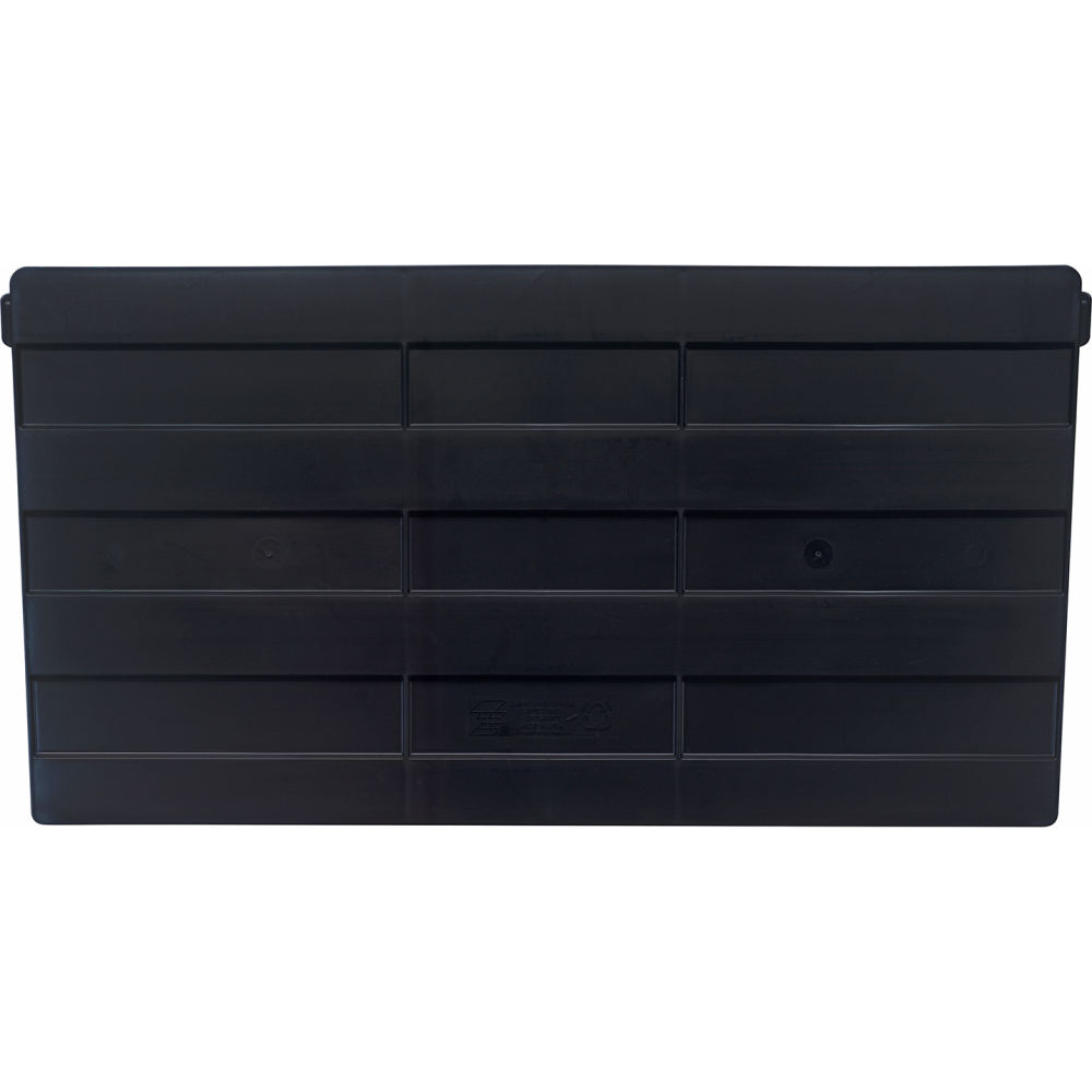 B2777132 Storage Cross Divider for 24 in. Hulk Container QUS957, Black Polyethylene - Pack of 6