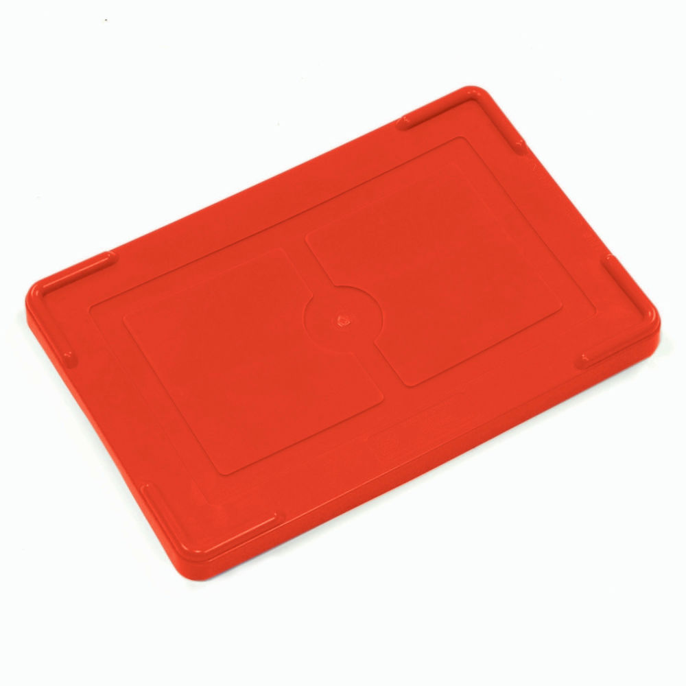 Picture of Global Industrial 4495502 10.88 x 8.25 in. COV91000 Lid for Plastic Dividable Grid Container&#44; Red - Case of 10