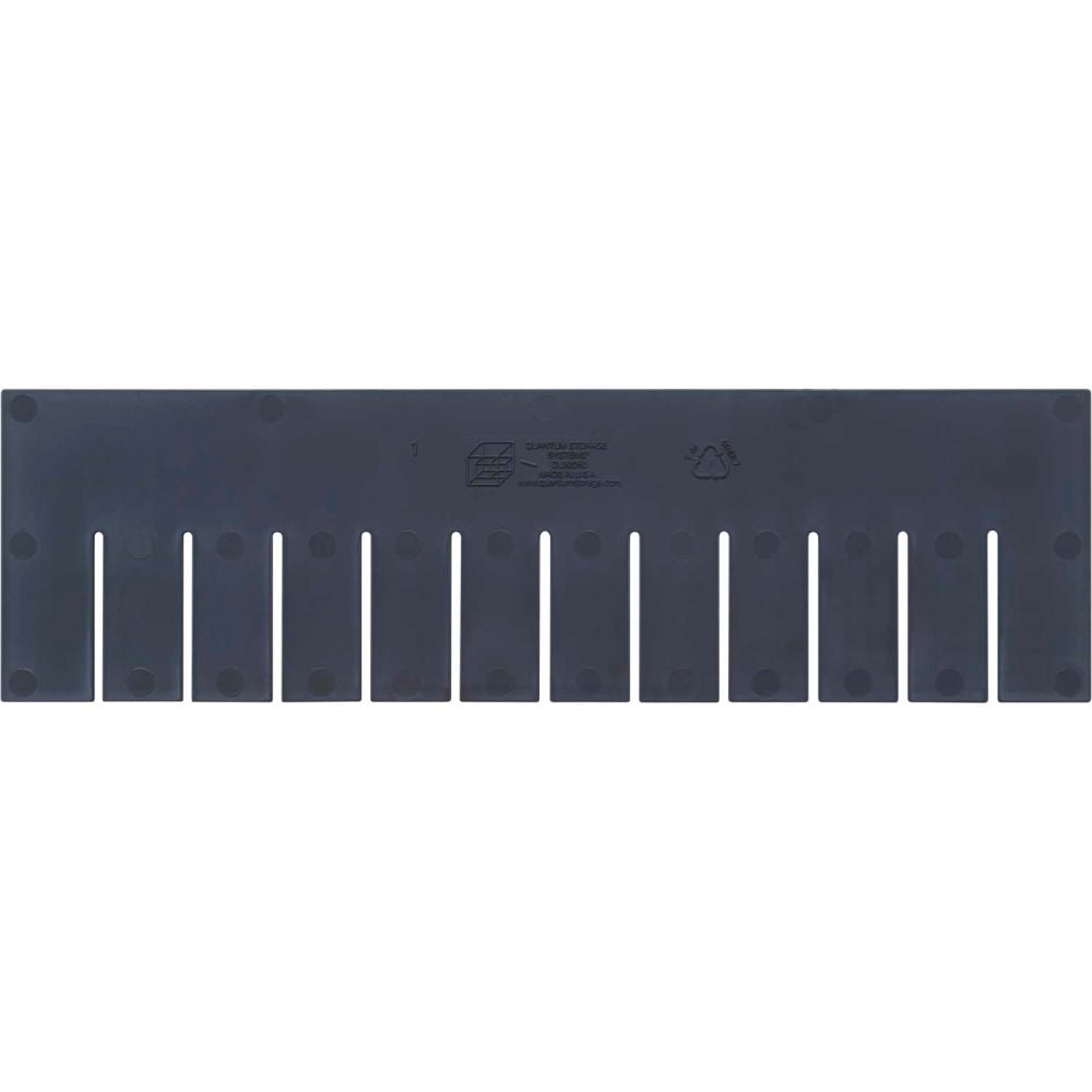 B2777154 Storage Long Divider - 14 x 4 x 2 in., Gray Polyprolylene