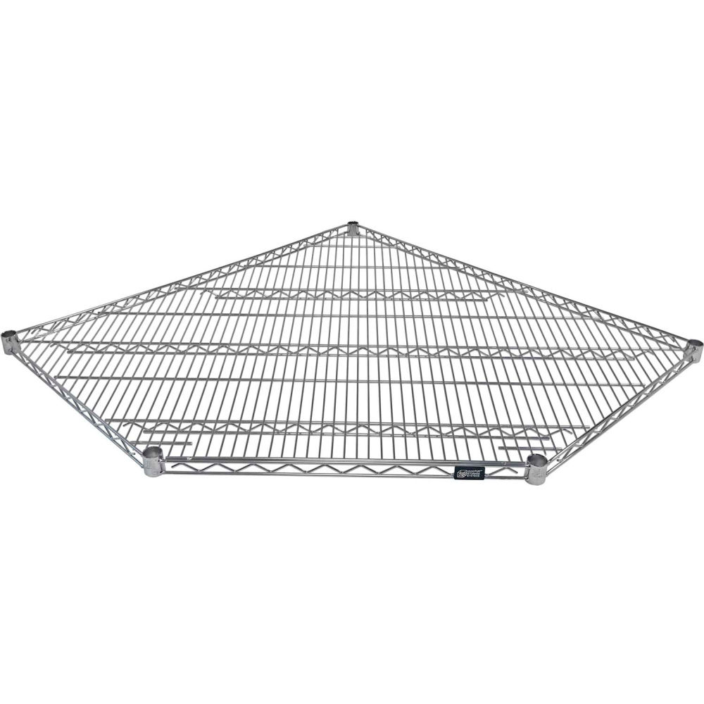B3079661 Corner Wire Shelf 42 x 24 in. Chrome All Welded