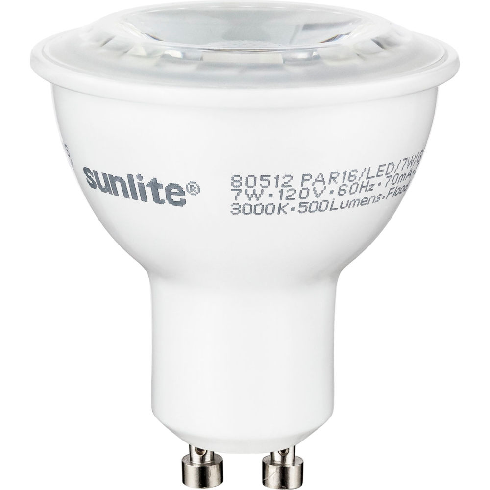 B3137790 LED PAR16 Bulb - 120V 7W 500 Lumens Twist & Lock Base 2700K, Soft White
