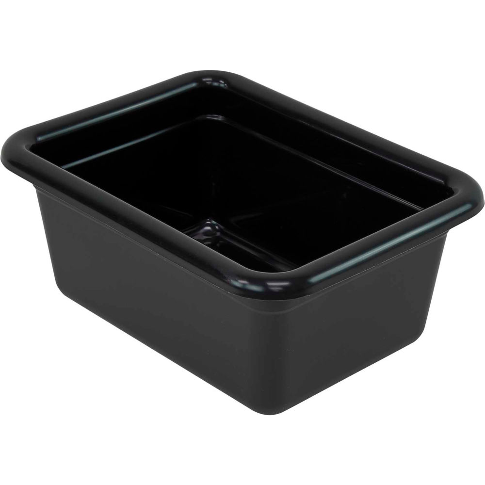 B2956019 Nesting Utility Box 12.06 x 9.06 x 5.12 in. Bus Box - Polypropylene - Black - Pack of 12