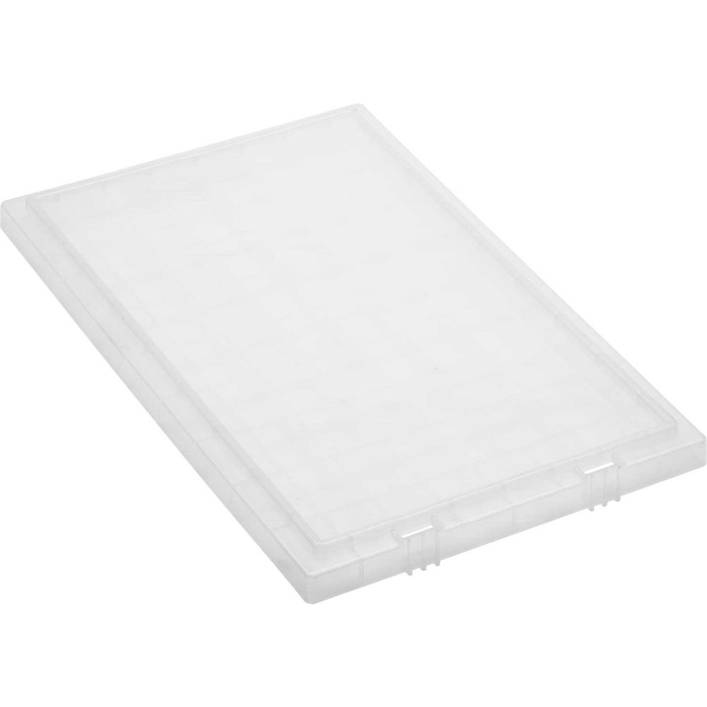 B2777171 Genuine Stack & Nest Tote - Clear Lid - Polyprolylene - 18 x 11 x 1 in. - Pack of 6