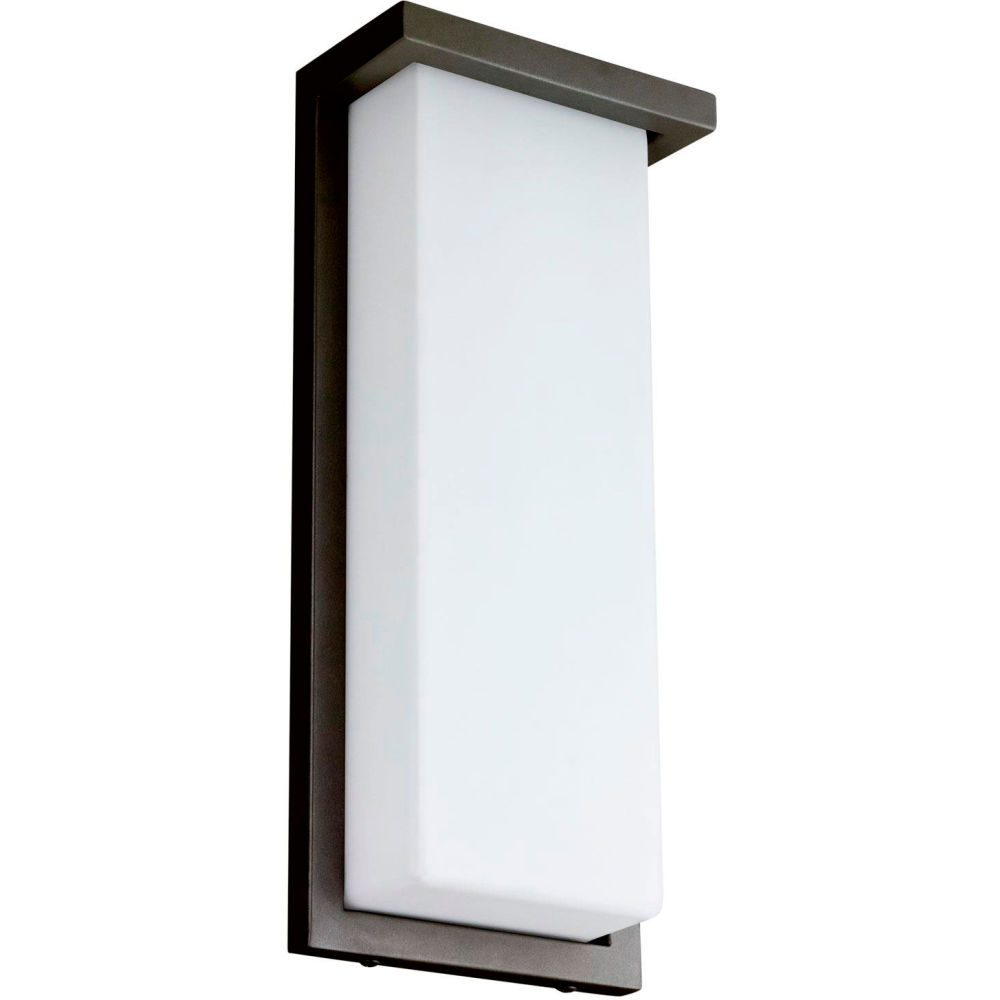 14 in Adjustable 3 CCT 3000K-5000K Opal Shade Oil Rubbed Bronze LED Wall Sconce Light Fixture