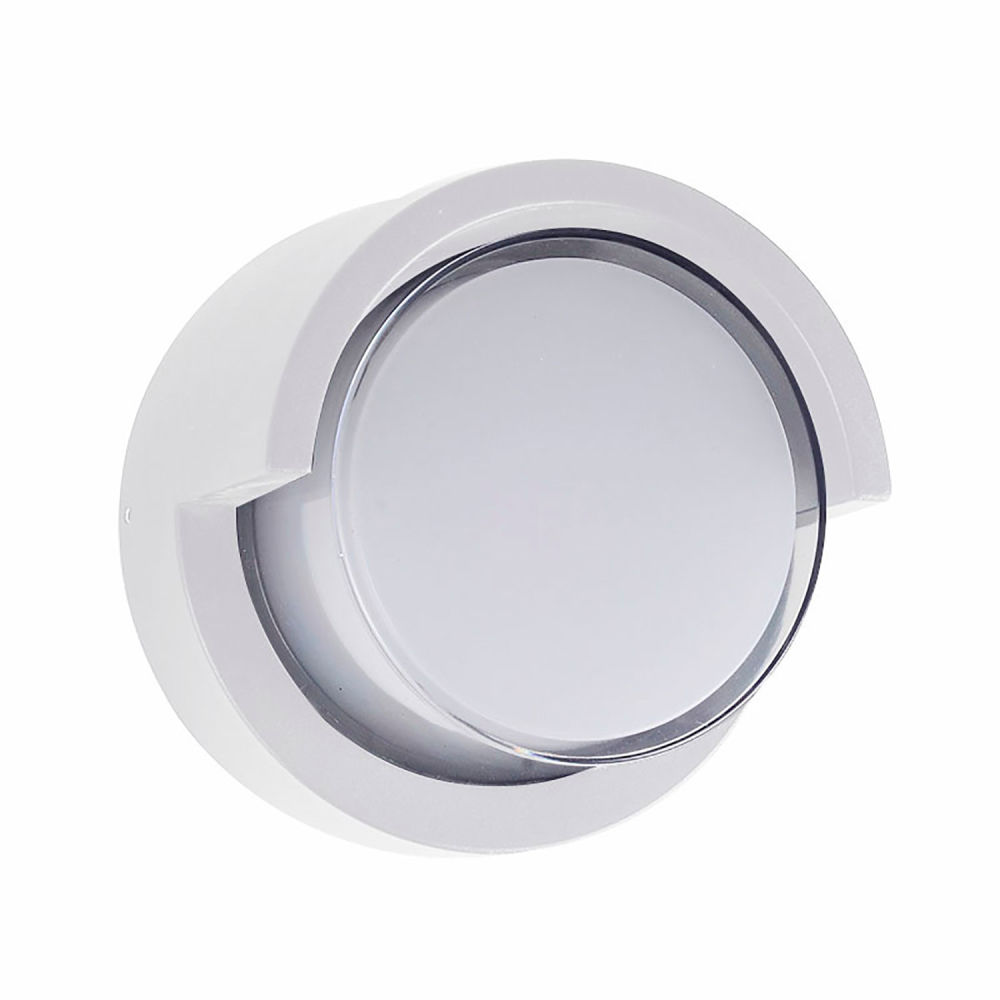12W LED Round Wall Sconce - White - Modern Design - 850 Lumens