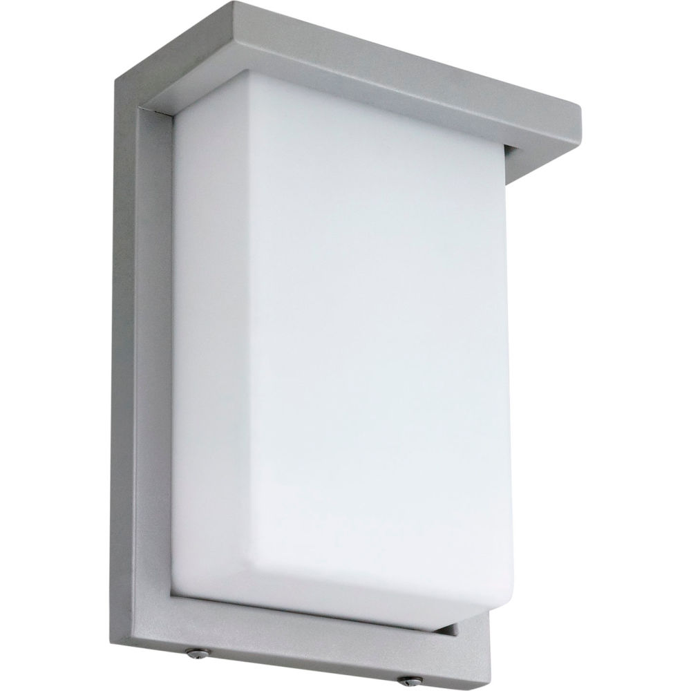 8 in Modern LED Wall Sconce Light Fixture Adjustable CCT 3000K-5000K Opal Shade Brushed Nickel