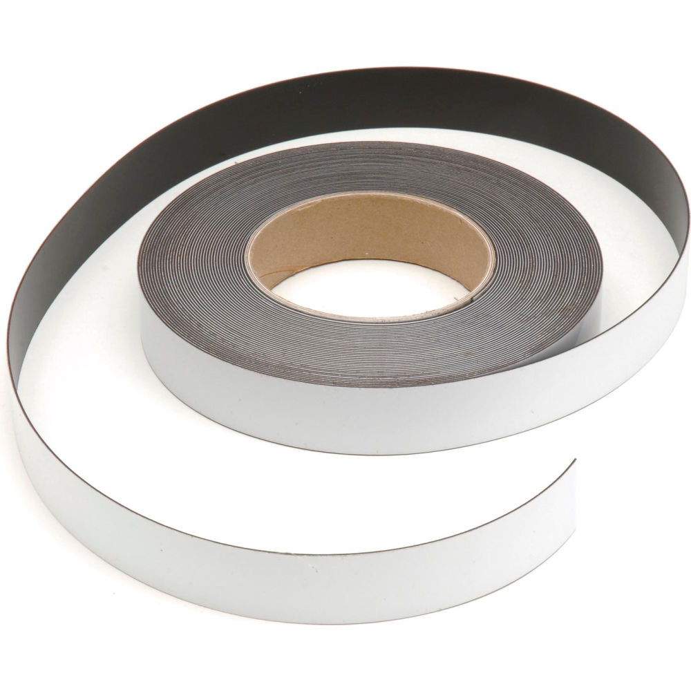 5188630 50 ft. x 1 in. Magnetic Write-On Label, White