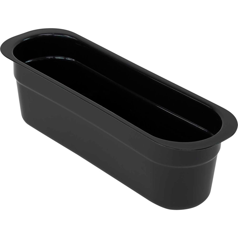 B2956024 14.18 x 4.43 x 4.13 in. Polypropylene Nesting Cutlery Box, Black - Case of 12