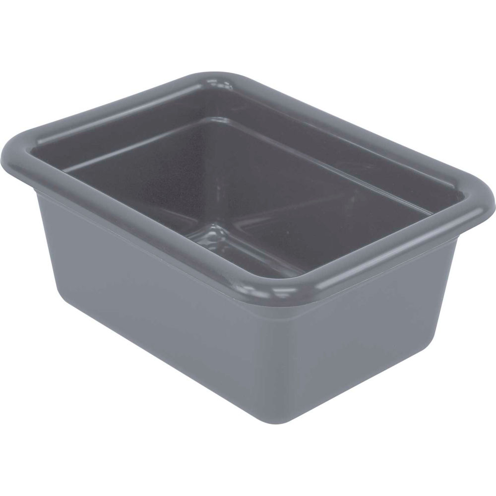 B2956021 Nesting Utility Box 12.06 x 9.06 x 5.12 in. Bus Box - Polypropylene - Gray - Pack of 12