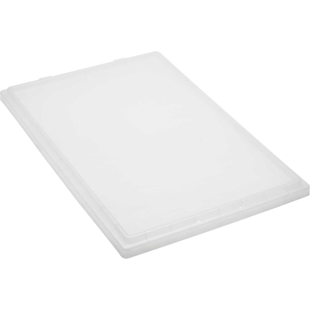 B2777175 Genuine Stack & Nest Tote - Clear -Lid Polyprolylene - 29.50 x 19.50 x 1 in. - Pack of 3