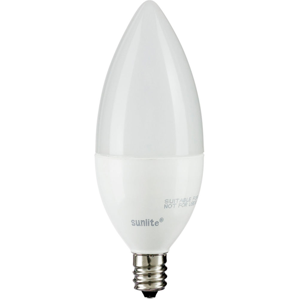 B3137768 LED B11 Bulb - Frosted Torpedo Tip 120V 7W Candelabra Screw Base 5000K Daylight