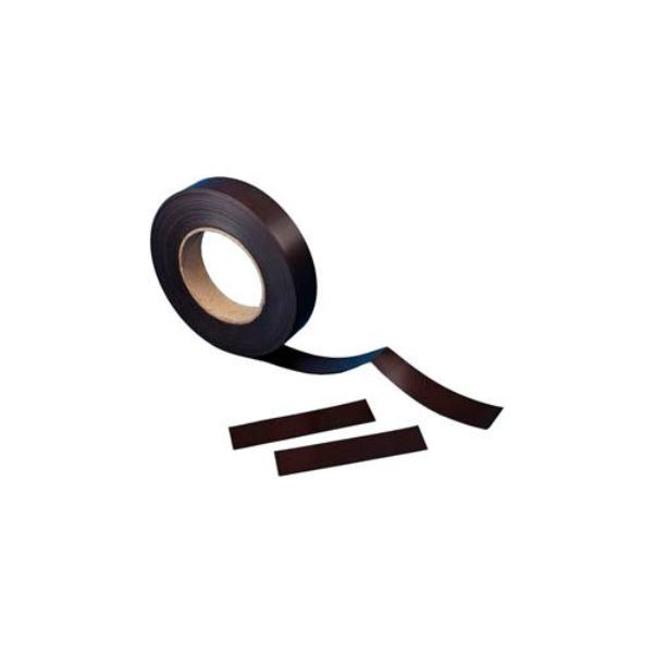 B245583 1 in. x 50 ft. Plain Magnetic Roll Stock, Black
