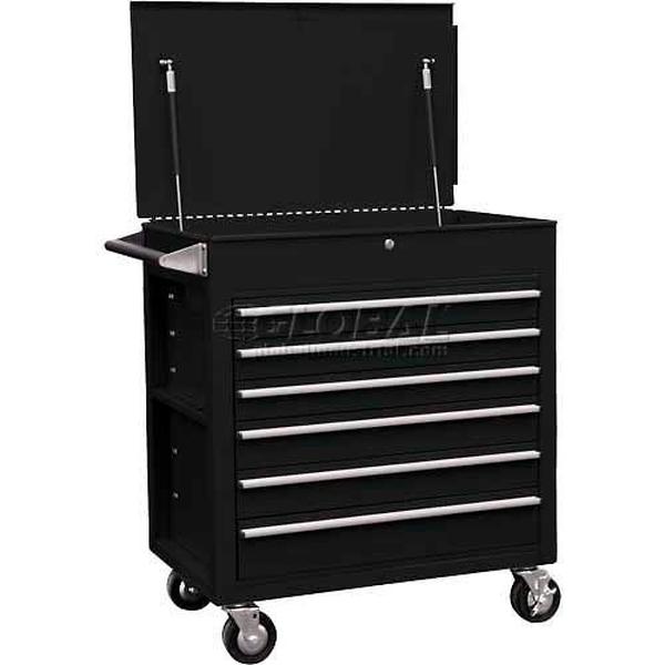 Picture of Sunex Tools B1110096 8057BK 34.50 X 20 x 39.50 in. 6 Drawer Black Tool Cabinet with Clamshell Lid