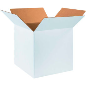 Global Industrial BP2814 Cardboard Corrugated Boxes - 18 x 18 x 18 in., White - Pack of 20