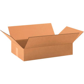 Global Industrial BP2829 Flat Cardboard Corrugated Boxes - 19 x 12 x 4 in., Kraft - Pack of 25