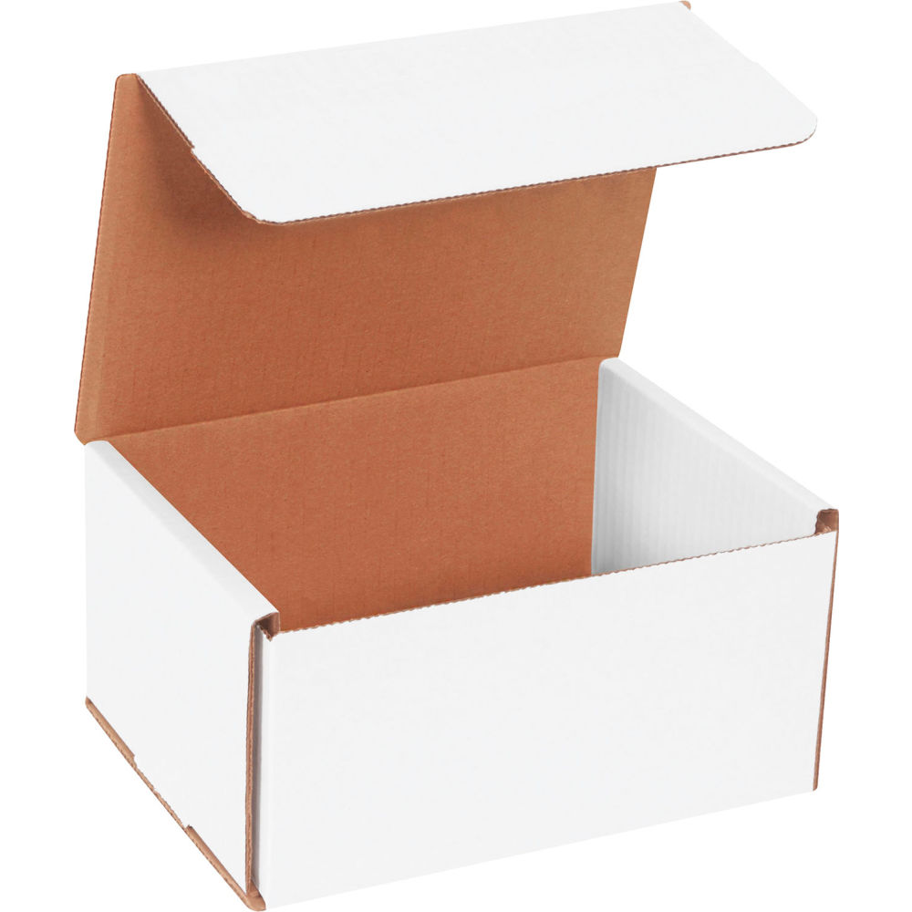 Global Industrial B40193 Corrugated Mailers, White - 8 x 6 x 4 in. - Pack of 50 -  GLOBAL INDUSTRIES