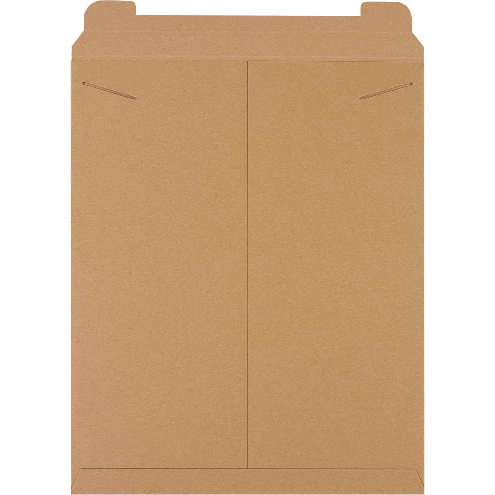 B40063 Stayflats Tab Lock Mailers - 17 x 21 in., Kraft - 50 per Pack