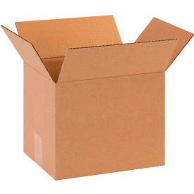 Global Industrial B1638448 Cardboard Corrugated Boxes - 10 x 8 x 10 in., Kraft - Pack of 25