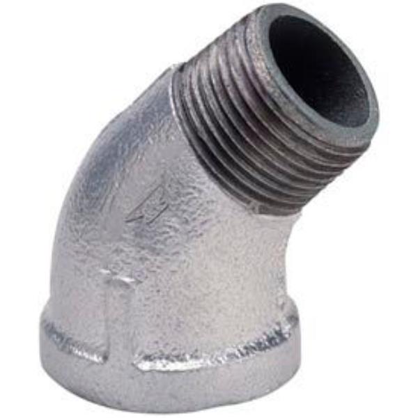 B453835 Anvil 1 Galvanized Mi 45 Street Elbow