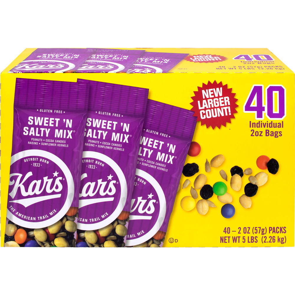 Picture of Green Rabbit Holdings B2946127 Kars Sweet N Salty Trail Mix - 2 oz - 40 Count