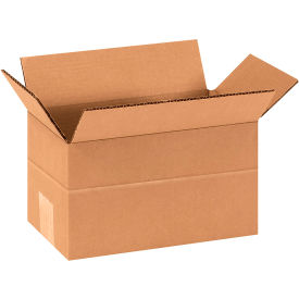 Global Industrial BP3441 Multi Depth Cardboard Corrugated Boxes - 9 x 5 x 5 in., Kraft - Pack of 25