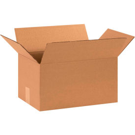 Global Industrial BP2698 Cardboard Corrugated Boxes - 15 x 10 x 8 in., Kraft - Pack of 25