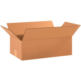 Global Industrial BP2783 Cardboard Corrugated Boxes - 18 x 10 x 6 in., Kraft - Pack of 25