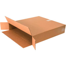 Global Industrial B39798 Side Loading Cardboard Corrugated Boxes - 24 x 5 x 24 in., Kraft - Pack of 25