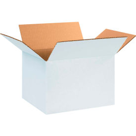 Global Industrial BP2587 Cardboard Corrugated Boxes - 12 x 10 x 8 in., White - Pack of 25