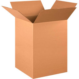 Global Industrial BP2742 Cardboard Corrugated Boxes - 16 x 16 x 24 in., Kraft - Pack of 20