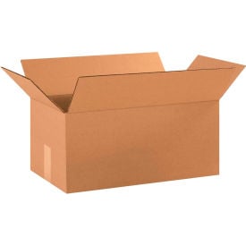 Global Industrial BP2784 Cardboard Corrugated Boxes - 18 x 10 x 8 in., Kraft - Pack of 25