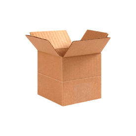 Global Industrial BP3411 Multi Depth Cardboard Corrugated Boxes - 18 x 12 x 6 in., Kraft - Pack of 25