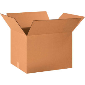 Global Industrial B012964 Cardboard Corrugated Boxes - 20 x 16 x 14 in., Kraft - Pack of 20