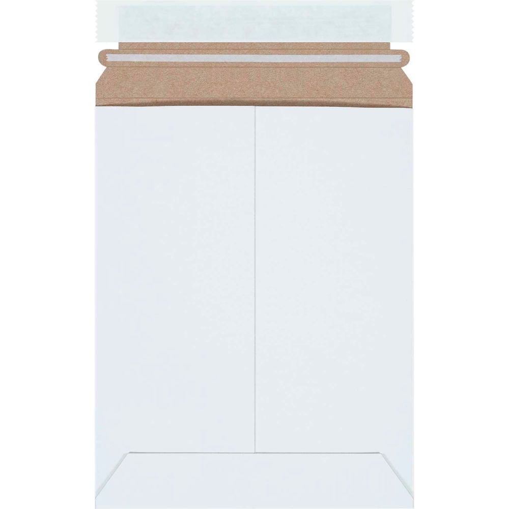 Self Seal Stayflats Mailers - White - 7 x 9 in. - Pack of 100 - Easy Open Design
