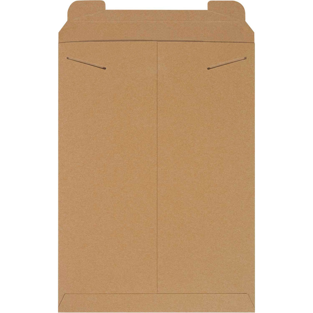 B40061 Stayflats Tab Lock Mailers - 13 x 18 in., Kraft - 100 per Pack