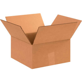 Global Industrial B1499509 Cardboard Corrugated Boxes - 11 x 11 x 6 in., Kraft - Pack of 25